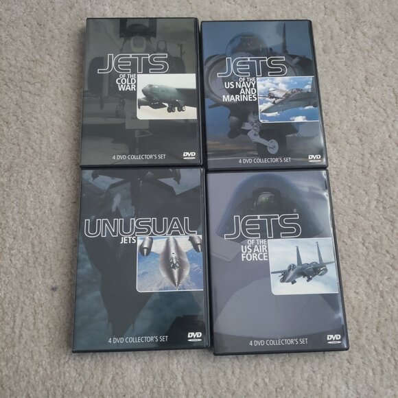 America's Fighting Jets 4 DVD's Air Force, Navy & Marines,Cold War Unusual Jets - Picture 2 of 8